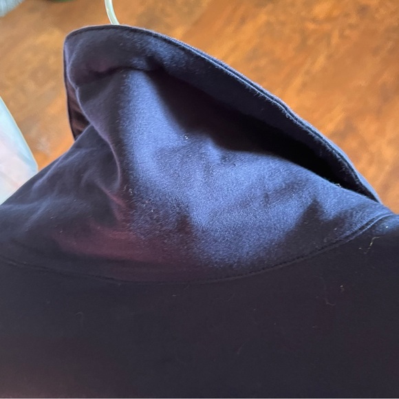 NWT Sweatshirt Jacket Full Zip Blue Fold Collar Pockets Cotton Blend Plus Sz 3xl - Picture 10 of 12